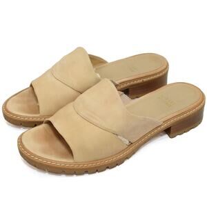 Stuart Weitzman Slip-On Sandals With Lug Soles Size 8